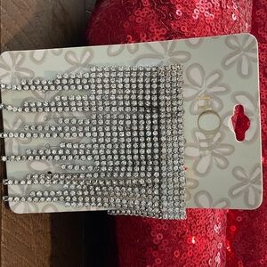 Dazzling Rhinestone Fringe Earrings